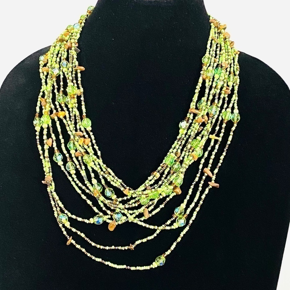 Necklace Beaded Multi Strands 20”-26 Jewelry